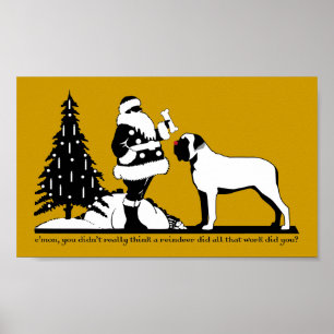 Poster com o nariz vermelho do Mastiff
