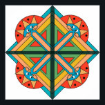 Poster com o tema Art Deco e os rostos engraçados<br><div class="desc">Poster com o tema Art Deco e os rostos engraçados</div>