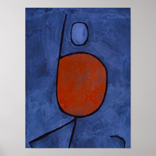 Poster Com um guarda-chuva, 1939 por Paul Klee (Frente)