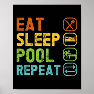 Poster Coma a Piscina de latência Repetir o Piscina do jo