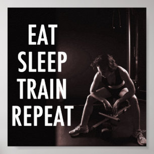 Póster Coma a repetição do trem do sono