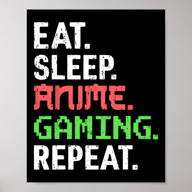 Poster Coma animação do sono Repetir animador engraçado A (Frente)