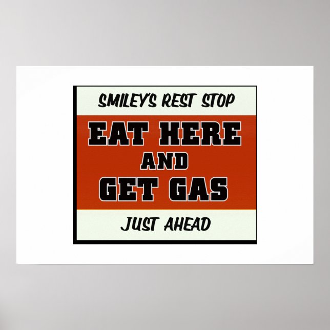 Póster Coma aqui e pegue gás (Frente)