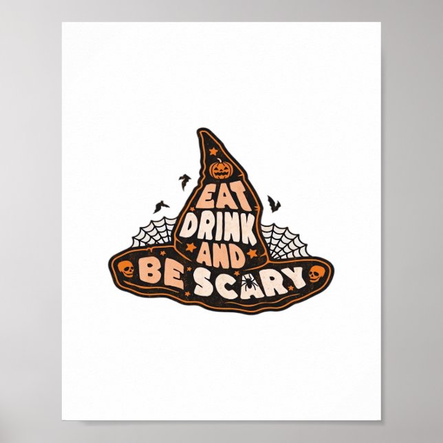 Poster Coma Beba E Seja Assustadora Cabelo de Bruxa Estét (Frente)