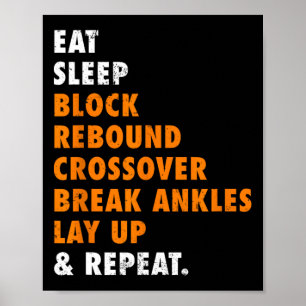Poster Coma Bysketbyll Repetir Presente Divertido Para By