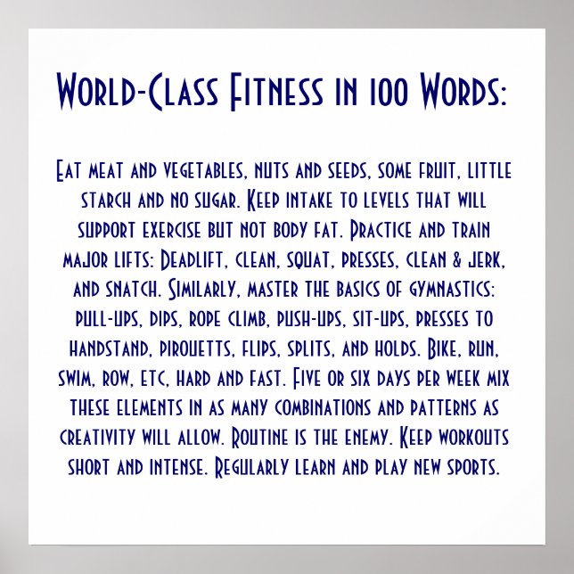 Póster Coma carne e legumes, loucos e sementes, alguns... (Frente)