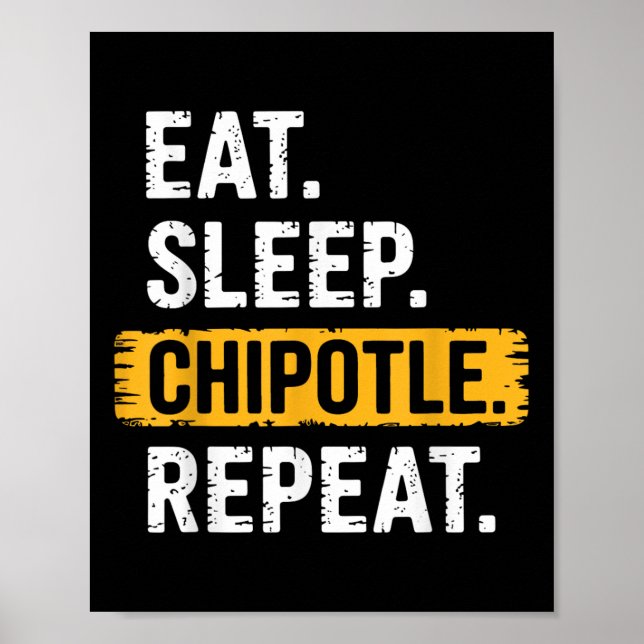 Poster Coma Chipotle do Sono Repetir Vintage Chipotle L (Frente)