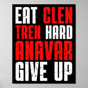 Poster Coma Clen Tren Duro Anavar Desista