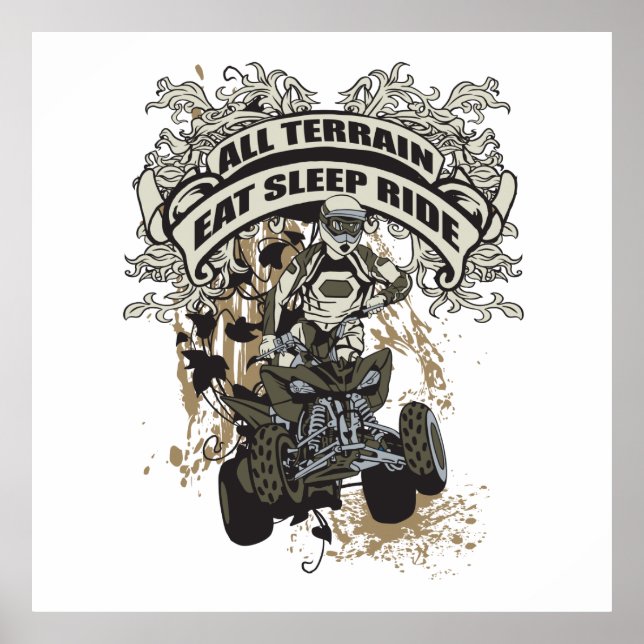 Poster Coma, Dorme, Ande Todo O Terreno (Frente)