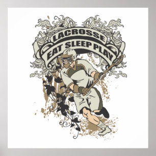 Poster Coma, Dorme, Jogue Lacrosse