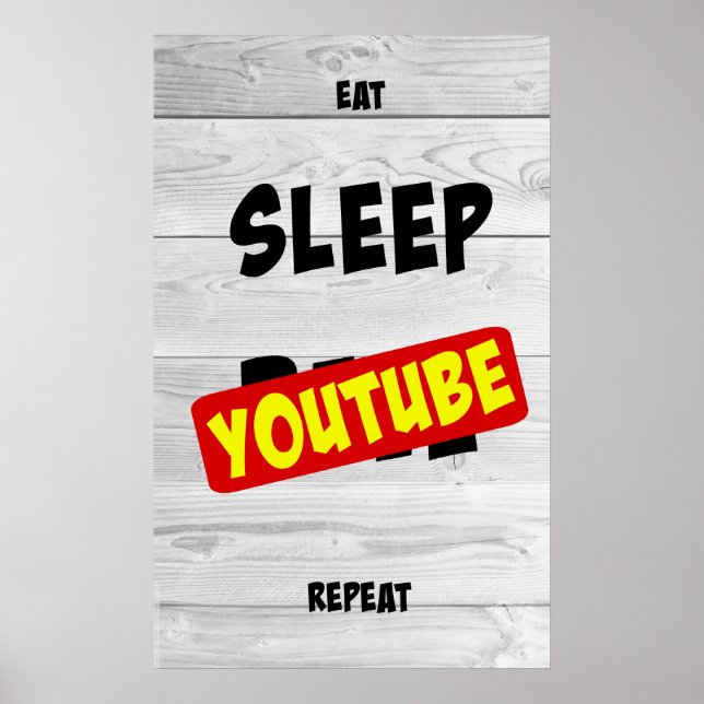 Poster Coma, Dorme, Youtube, Repita (Frente)