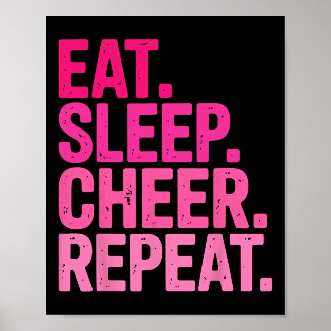 Poster Coma Dormir Aplaudir Repetir Liderança de Torcida  (Frente)