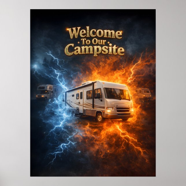 Poster Coma Dormir RV Chama (Frente)