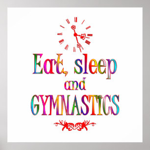 Poster Coma, durma ginástica