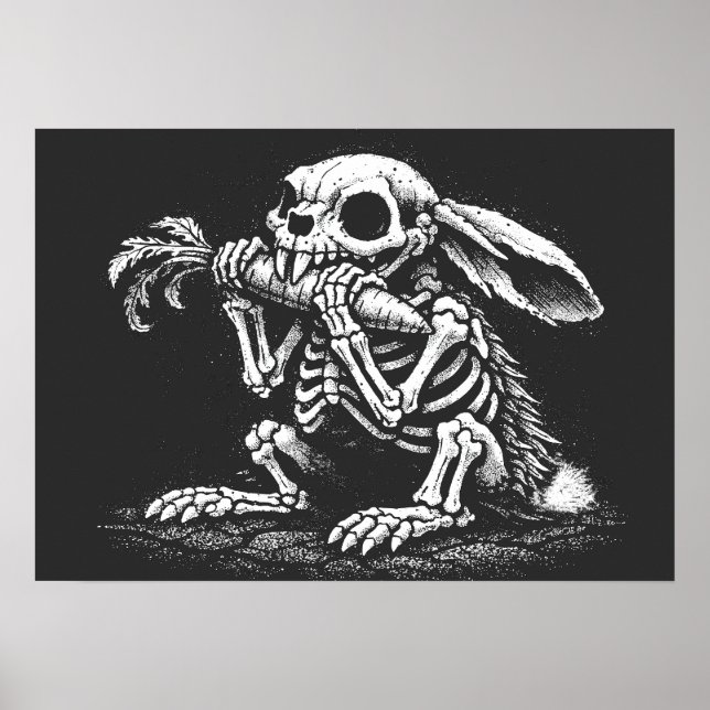 Poster Coma Legumes – Coelho Morto por BurnsInHell (Frente)