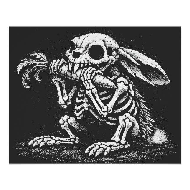 Póster Coma Legumes – Coelho Morto por BurnsInHell (Frente)