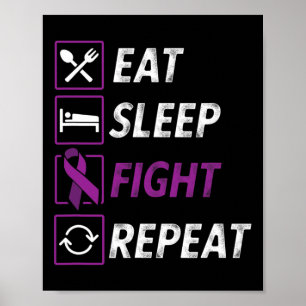Poster Coma Luta Contra O Sono Repetir Fita Roxa Epilepsi