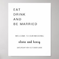 Coma moderno e seja bem-vindo ao casamento