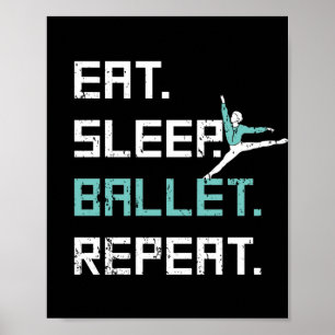 Poster Coma o Balé de latência Repetir o Balé Excelent