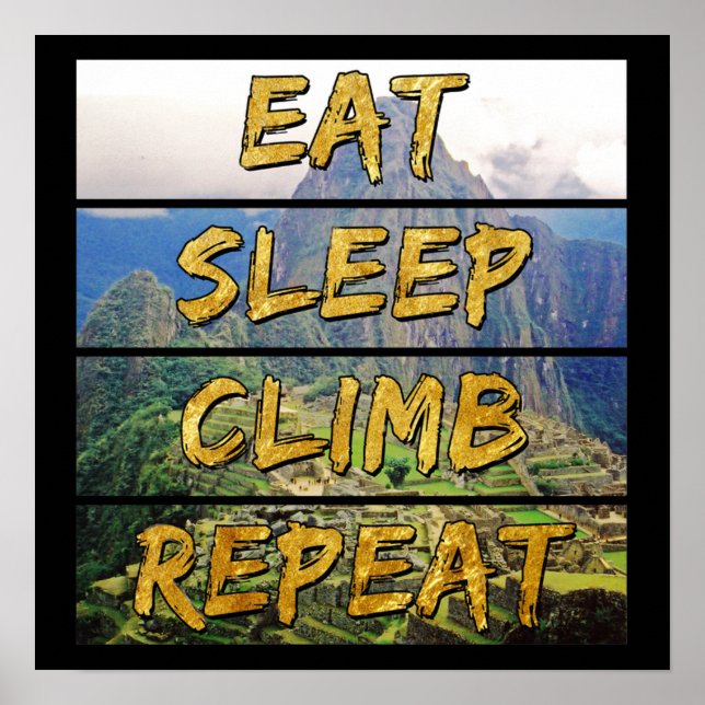 Poster Coma o Clima do Sono Repito - Machu Picchu, Peru (Frente)