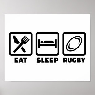 Póster Coma o Rugby do sono