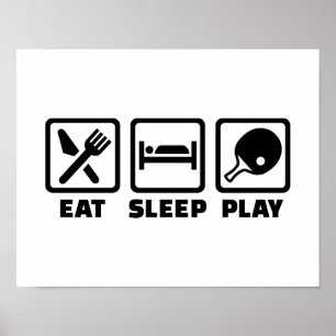 Póster Coma o sibilo Pong do jogo do sono
