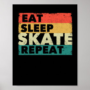 Poster Coma o Skate de latência Repetir a rotação do cili