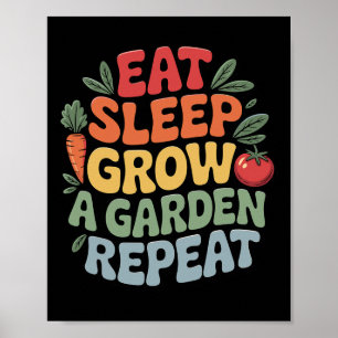 Poster Coma O Sono Cultivar Um Jardim Repetindo O Jardim