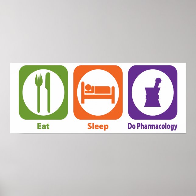 Poster Coma o sono Faça farmacologia (Frente)