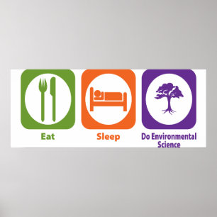 Poster Coma o sono fazem a ciência ambiental