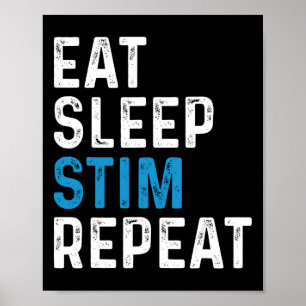 Poster Coma O Sono Repetidamente Stimming Autism Sensibil