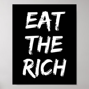 Poster Coma os ricos - socialista