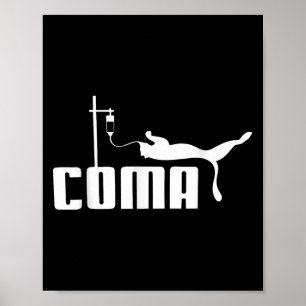 Poster Coma Para Homens Engraçado Sarcasmo Humor Icônico 