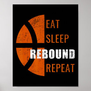 Poster Coma Rebato do Sono Repetir Divertimento Homens Mu