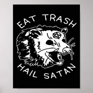 Poster Coma Satã de granizo de lixo coincidindo com o Nat