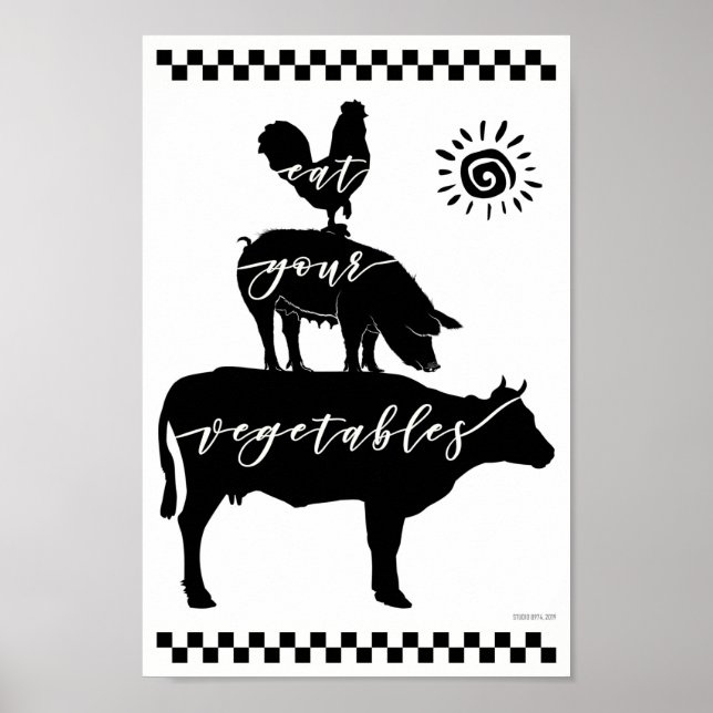 POSTER COMA SEUS VEGETAIS! (Frente)