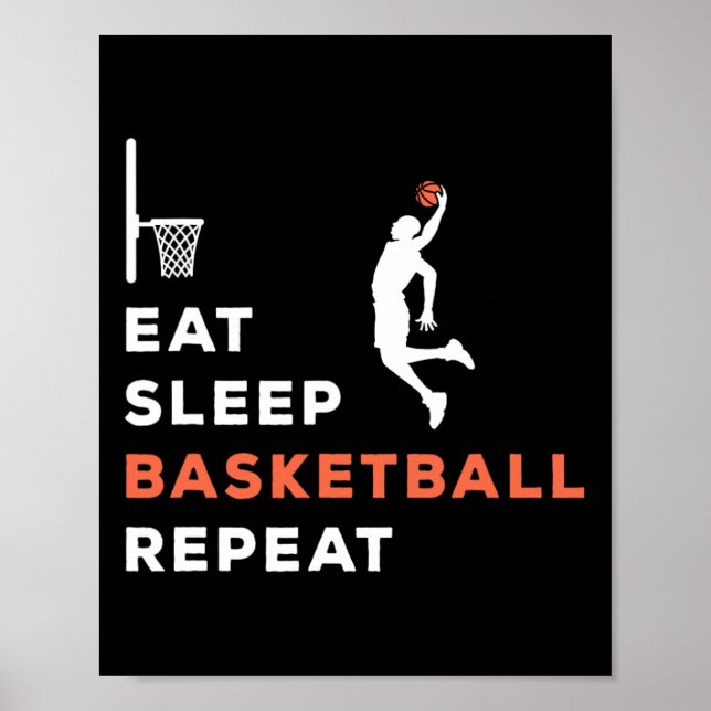Poster Coma Sleep Bysketbyll Repete o treinador Hooper (Frente)