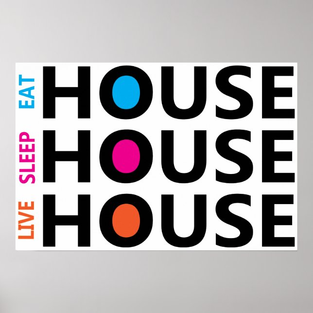 Poster Coma Sleep Live House (Frente)