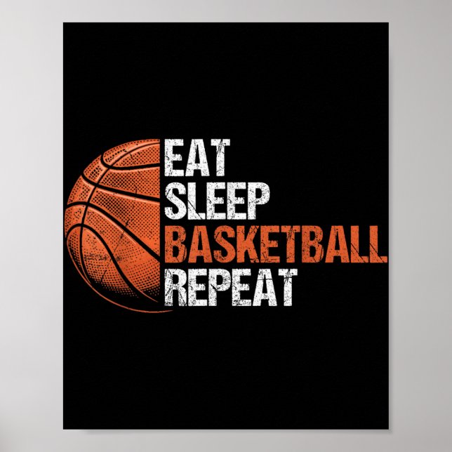 Poster Coma Sono Basquete Repete Jogada Engraçada de Basq (Frente)