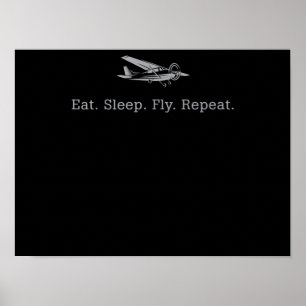 Poster Coma Sono Drones Voadores Repetir Presente Aviador