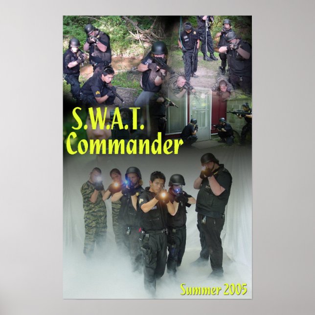 Póster Comandante SWAT (Frente)