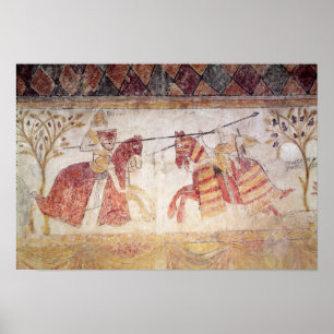 Poster Combat between an Angevin King and Manfred