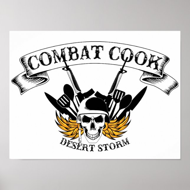 Poster Combate à cozinheira - Tempestade no Deserto (Frente)
