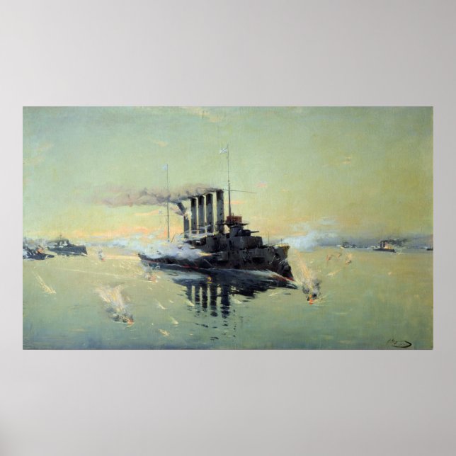 Póster Combate à Cruiser Askold (Frente)
