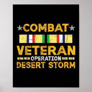 Poster Combate à Tempestade no Deserto Veterano Serviço d