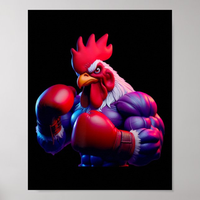 Poster Combate de Combate à Luta Contra a Mma do Boxer do (Frente)
