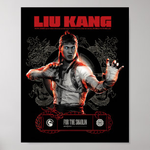 Poster Combate Mortal Merch Liu Kang Para O Shaolin