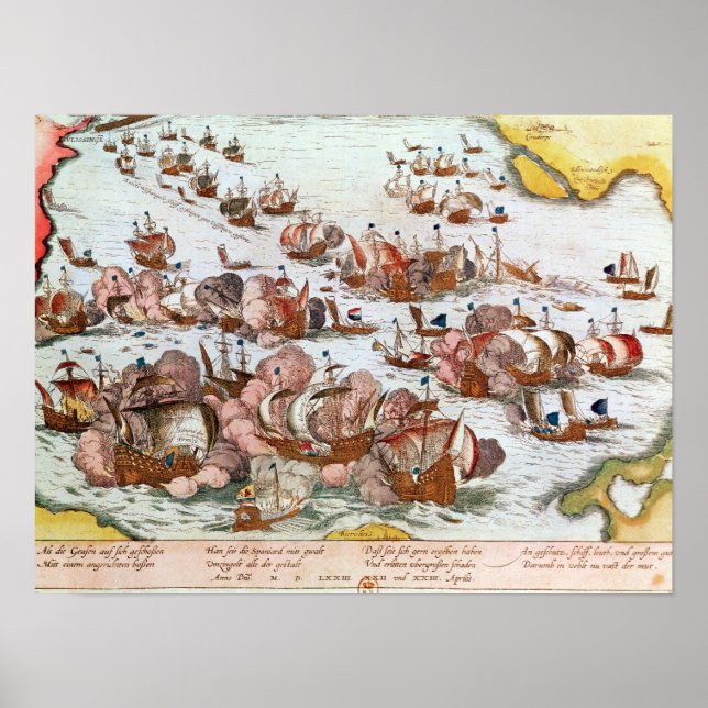 Poster Combate Naval (Frente)