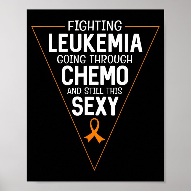 Poster Combatendo a leucemia passando pela quimio e isso  (Frente)