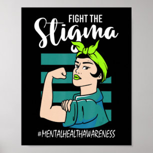 Poster Combater A Consciência Da Estabilidade Da Mente Es